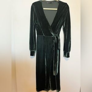 Zara Velvet Wrap Dress
